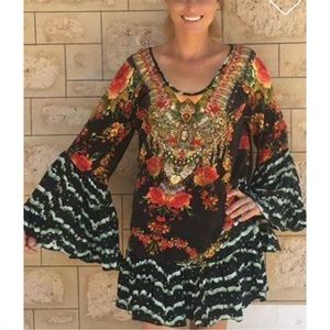 CAMILLA LIFT THE VEIL A LINE FRILL DRESS